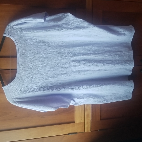 Host Pick hooray! Ava & Viv light lavender cotton/poly Tee, NWT, Size 1X - Picture 4 of 4